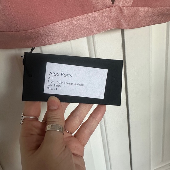 Alex Perry Blush Satin Bralette - Picture 8 of 8